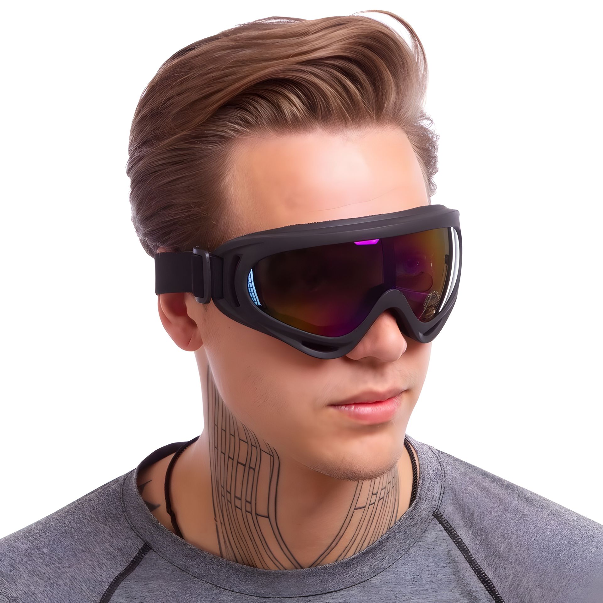 Черные защитные очки-маска Sport X-400-B Черные защитные очки-маска Sport X-400-B