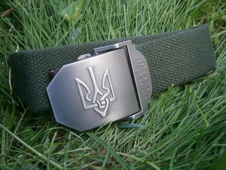 Ремінь брючний Тризуб ВМ олива
