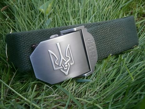 Брючний ремінь Тризуб ВМ олива