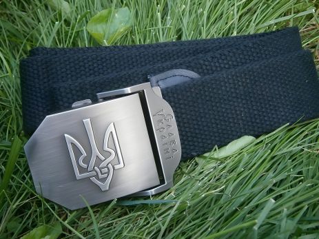 Тризуб-брючний ремінь ВМ чорний Тризуб-брючний ремінь ВМ чорний