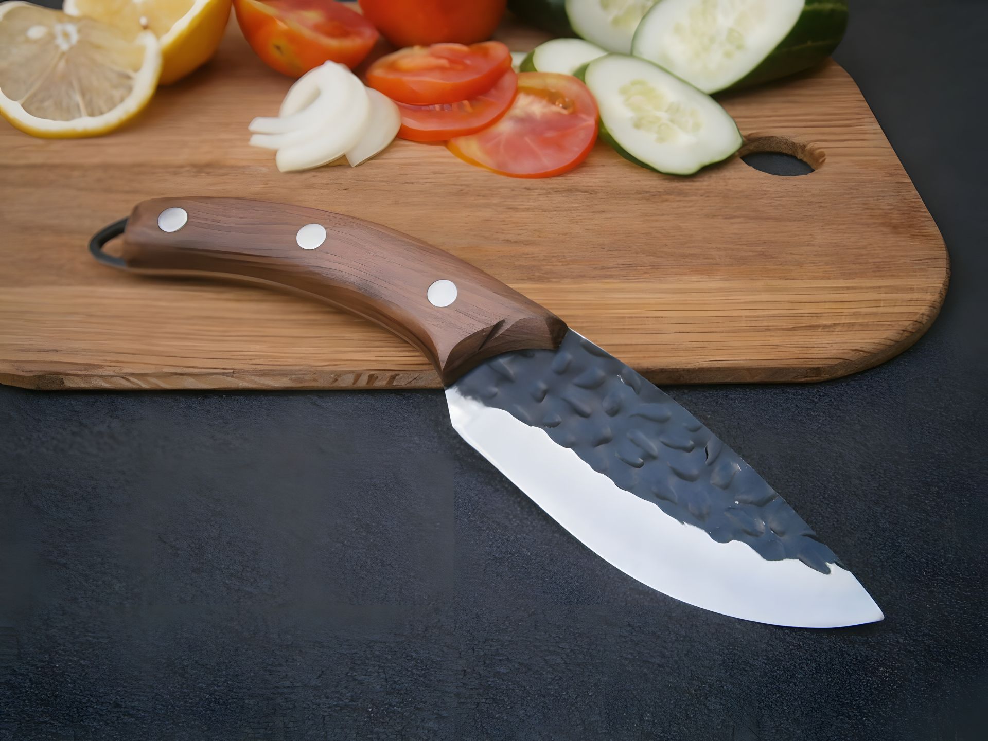 Малий кухонний ніж Sonmelony Chef RT-21-BM фултанг 24 см Малий кухонний ніж Sonmelony Chef RT-21-BM фултанг 24 см