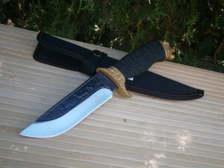 Ніж для полювання, риболовлі та туризму Вовкулак WereWolf Н-1280 з чохлом 28 см
