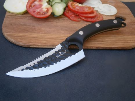 Ніж кухарський Sonmelony Chef К-03-А фултанг із серейтором 27 см 4 мм Ніж кухарський Sonmelony Chef К-03-А фултанг із серейтором 27 см 4 мм