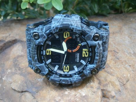 Спортивний чоловічий годинник Skmei ВМ-1520 GYBK gray black