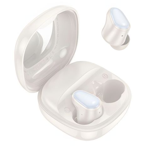 Навушники HOCO Fun true wireless BT headset EQ13 | BT5.3, 40/400mAh, 7h | Milky white Навушники HOCO Fun true wireless BT headset EQ13 | BT5.3, 40/400mAh, 7h | Milky white