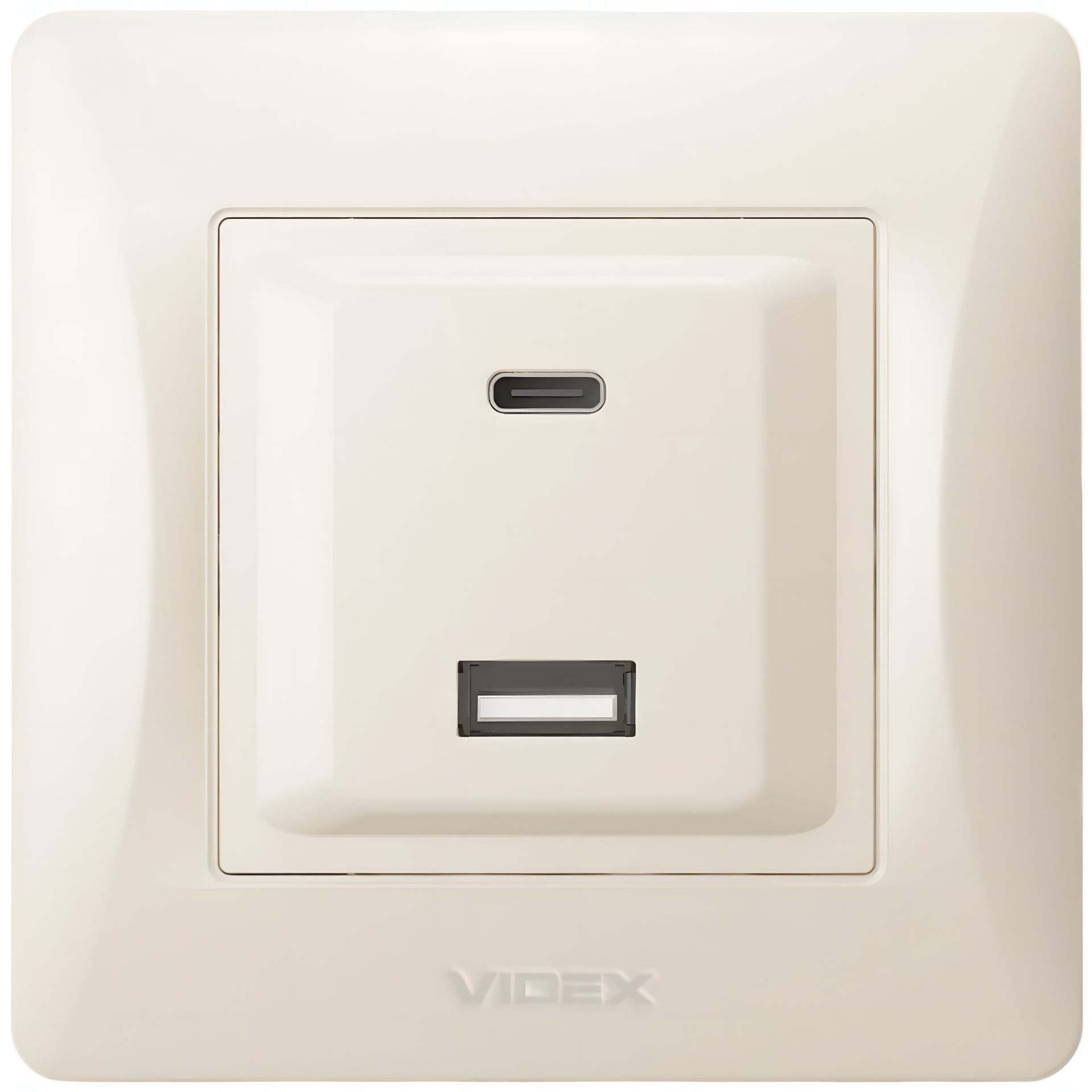 Розетка USB-A + USB-C VIDEX BINERA PD20W, швидка зарядка, 2 порти, кремова (VF-BNCHRUC20-CR) Розетка USB-A + USB-C VIDEX BINERA PD20W, швидка зарядка, 2 порти, кремова (VF-BNCHRUC20-CR)