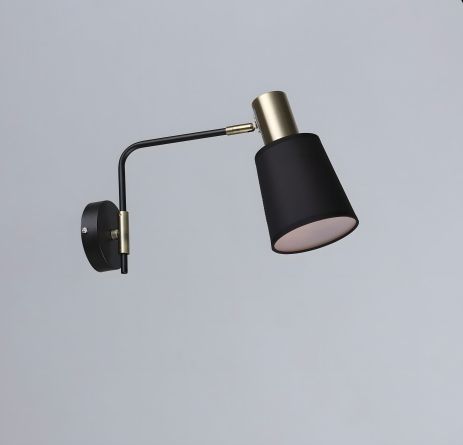 Настенное бра в стиле лофт Sirius B N6597/1W BK+AB Настенное бра в стиле лофт Sirius B N6597/1W BK+AB