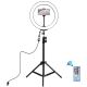 Кільцева USB RGBW LED лампа Puluz PKT3043 10" + штатив 1.1 м