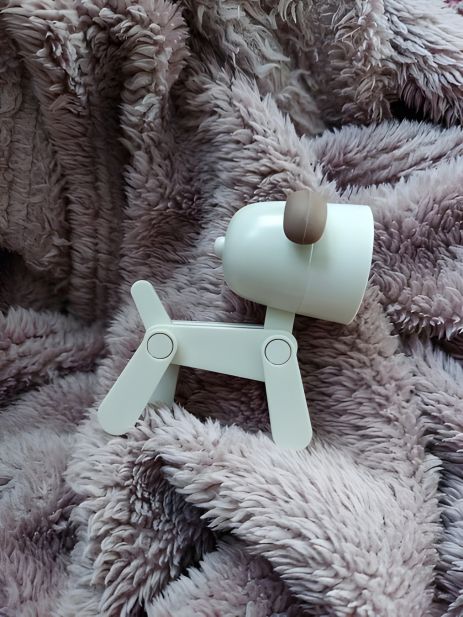 Портативный мини-светильник складной зеленый "Собака" на батарейках