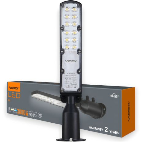 VIDEX уличный LED фонарь 30W IP65 3000Lm 5000K (VL-SLE18-0305)