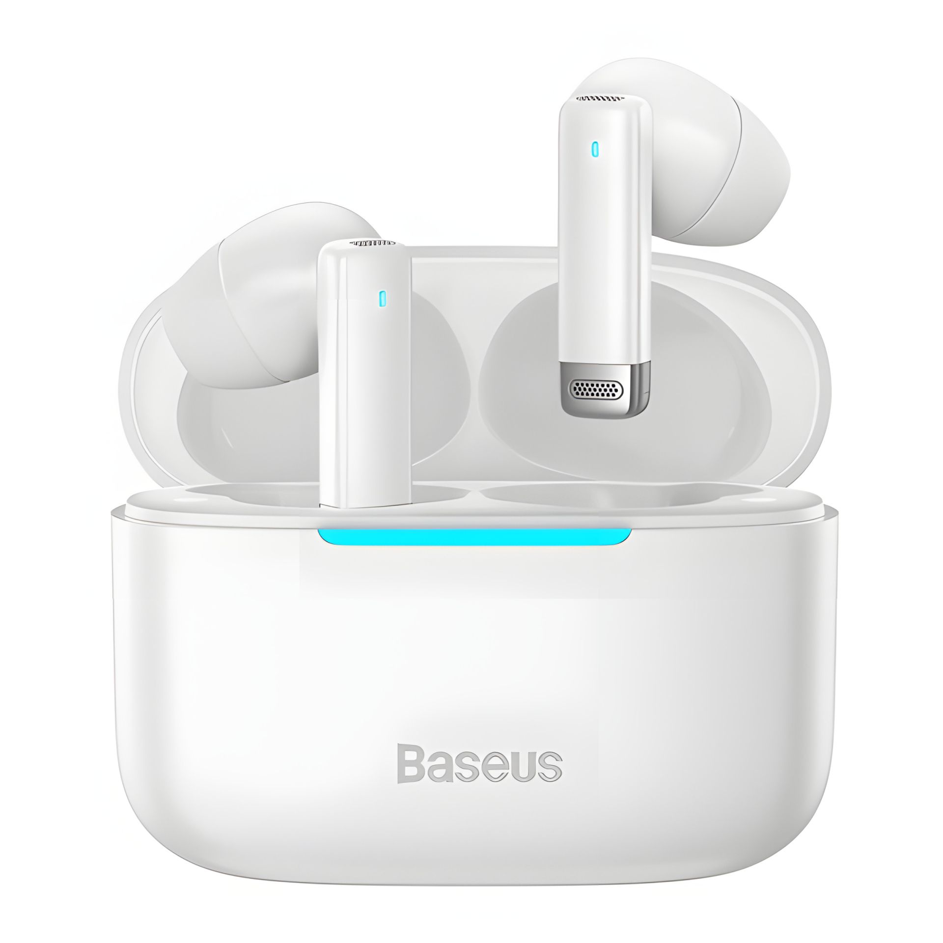 Бездротові навушники BASEUS True Wireless Earphones Bowie E9, IPX5, BT5.3, 40mAh, 400mAh, 5h (NGTW120002) white Бездротові навушники BASEUS True Wireless Earphones Bowie E9, IPX5, BT5.3, 40mAh, 400mAh, 5h (NGTW120002) white