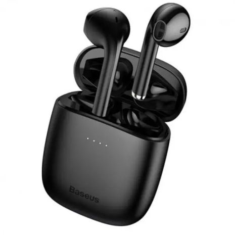 Наушники Bluetooth BASEUS Encok True Wireless Earphones W04 Pro black