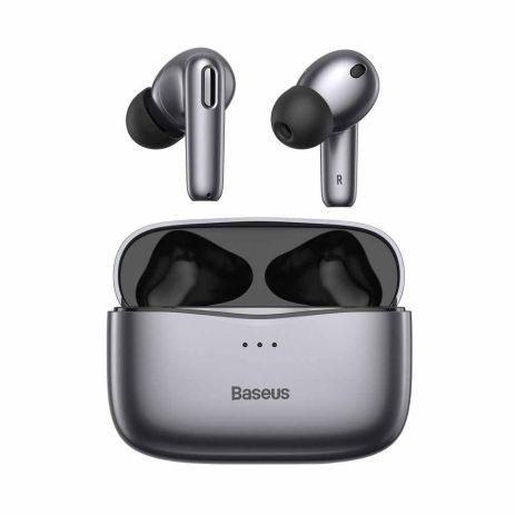 BASEUS Bluetooth SIMU ANC True Wire-Free Earphones S2 | 42/480mAh, 6/24hr (NGS2-02) Grey