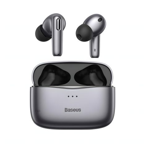 Наушники Bluetooth BASEUS SIMU ANC True Wireless Earphones S2 |42/480mAh, 6/24Hours| (NGS2-02) grey Наушники Bluetooth BASEUS SIMU ANC True Wireless Earphones S2 |42/480mAh, 6/24Hours| (NGS2-02) grey