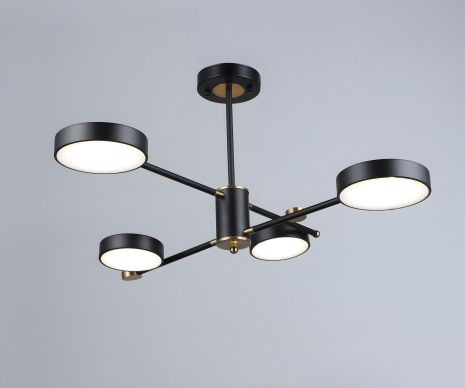 Акриловая светодиодная люстра Sirius B YH1124/4 BK+COP