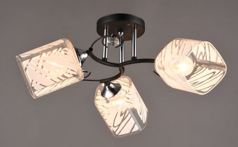 Люстра декоративная Sirius B C1032/3 BK+CH