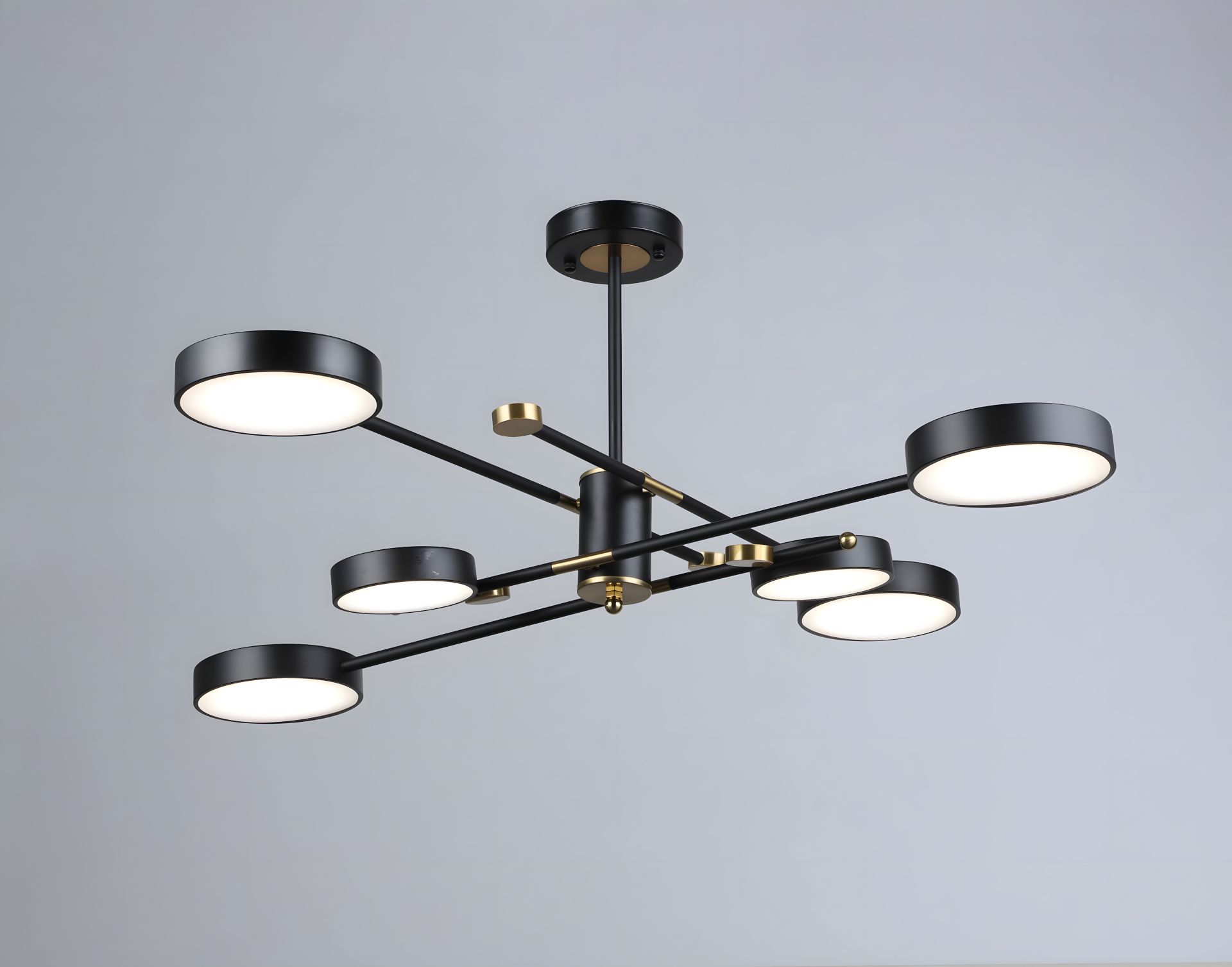 Акрилова світлодіодна люстра Sirius B YH1124/6 BK+COP Акрилова світлодіодна люстра Sirius B YH1124/6 BK+COP