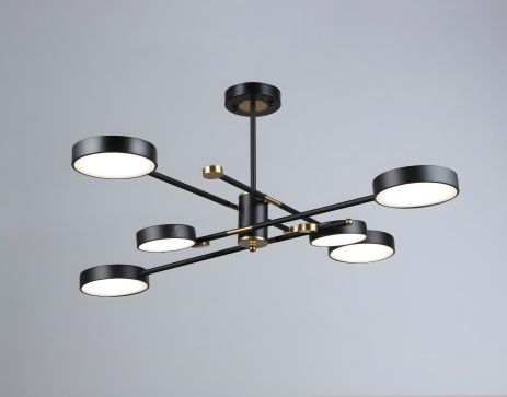 LED люстра акриловая Sirius B YH1124/6 BK+COP