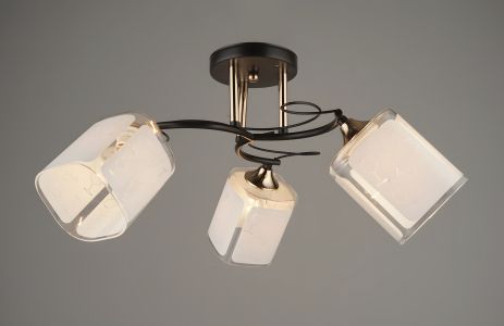 Люстра стельова модель Sirius B N3840/3 BK+FGD