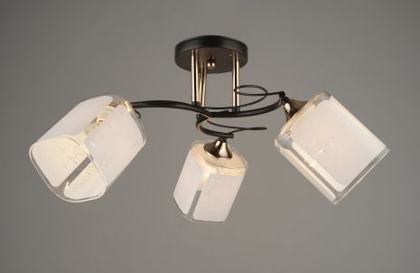 Люстра стельова модель Sirius B N3840/3 BK+FGD