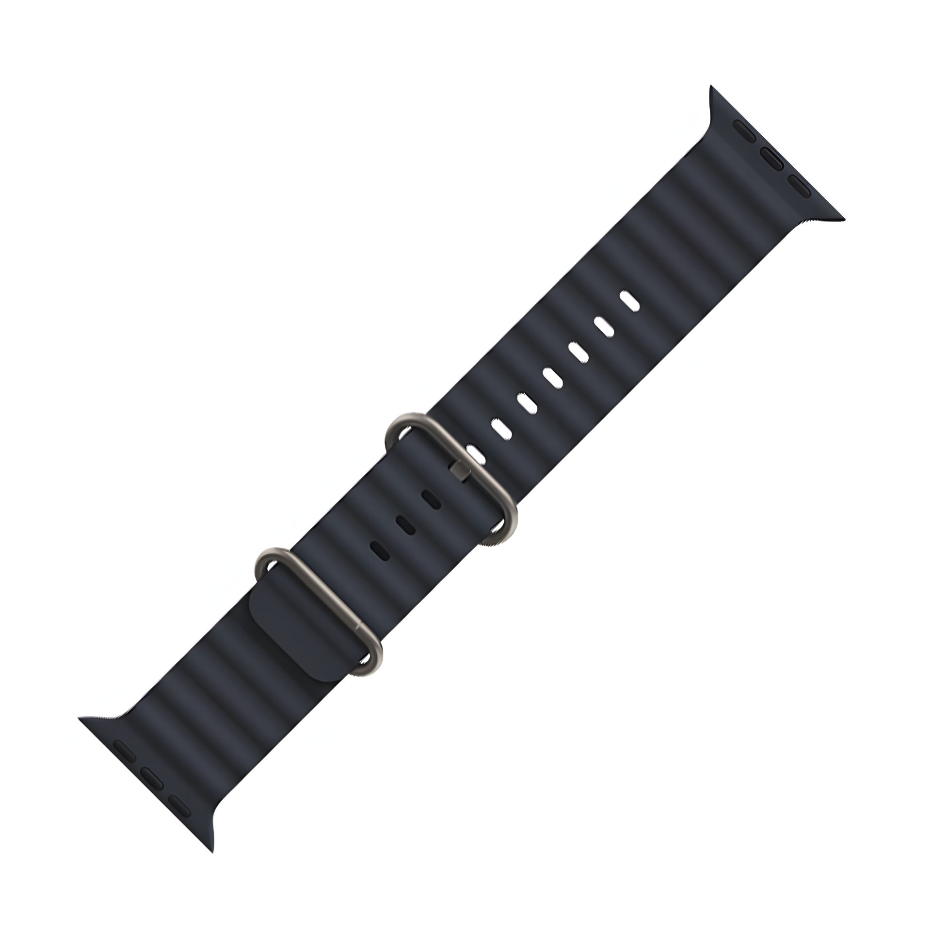 Ремінець силіконовий Hoco iWatch WA12 marine double buckle, 42, 44, 45, 49mm, black Ремінець силіконовий Hoco iWatch WA12 marine double buckle, 42, 44, 45, 49mm, black