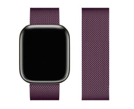 Ремешок металлический Hoco iWatch WA03 milanese steel 42/ 44/ 45/ 49mm blackcurrant