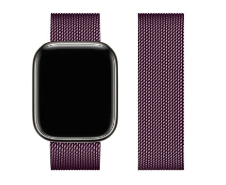 Металевий ремінець Hoco iWatch WA03 milanese steel 42, 44, 45, 49mm blackcurrant