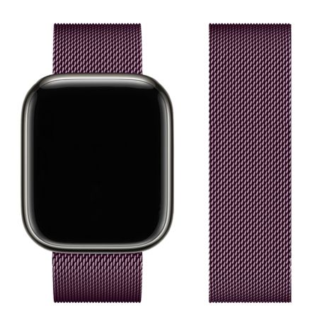 Металевий ремінець Hoco iWatch WA03 milanese steel 38, 40, 41mm blackcurrant