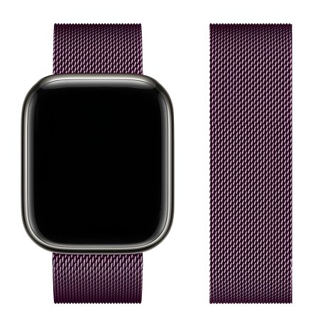 Металлический ремешок Hoco iWatch WA03 milanese steel 38/40/41mm черная смородина
