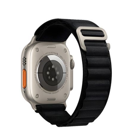 Черный нейлоновый ремешок Hoco iWatch WA13 alpine loop 42/ 44/ 45/ 49mm