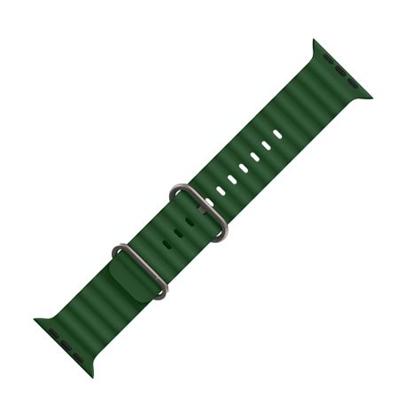 Ремінець силіконовий Hoco iWatch WA12 marine double buckle 42, 44, 45, 49mm, alfalfa Ремінець силіконовий Hoco iWatch WA12 marine double buckle 42, 44, 45, 49mm, alfalfa