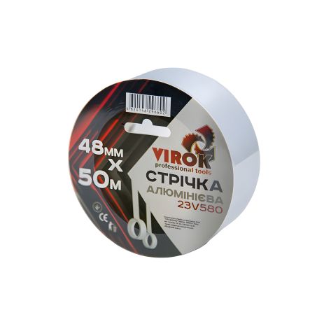 Алюмінієва стрічка клейка 48мм х 50м. х 40мкм. [36] VIROK 23V580
