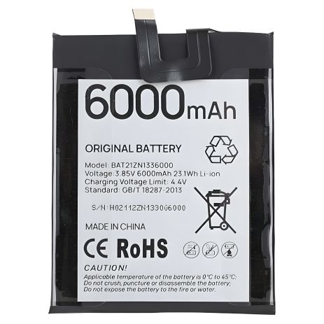 Doogee V20/V20 BAT21ZN1336000 акумулятор (6000 mAh) [Original PRC], гарантія 12 міс.