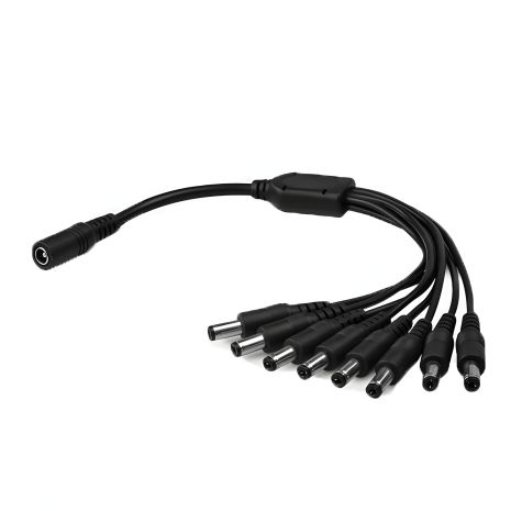 Кабель-делитель питания DC-F=>8xDC-M (D 5,5x2,1мм) 40 cm