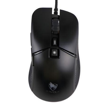 Миша USB Ігрова TWolf G590 RGB, 800-7200 DPI, 1.5 м Чорний