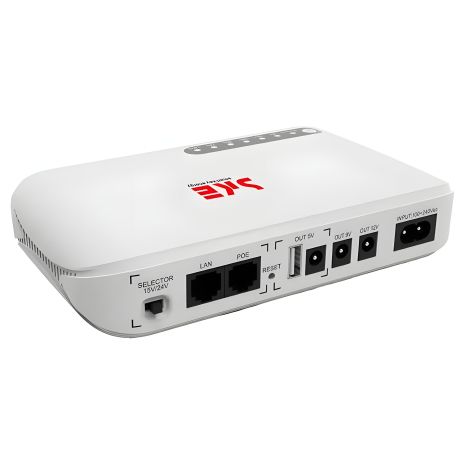 SKE POE-632E UPS (ДБЖ) DC 17W 8800mah для роутера/терміналу/камери |5/9/12v, USB, LAN, POE| White SKE POE-632E UPS (ДБЖ) DC 17W 8800mah для роутера/терміналу/камери |5/9/12v, USB, LAN, POE| White