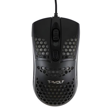 Миша USB TWolf V15, 800-1600 DPI, 1.28 м Чорний