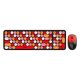 Бездротова Клавіатура та Миша TWolf TF350 Colorful, 2.4G, 800-1600DPI, Чорний/Червоний Бездротова Клавіатура та Миша TWolf TF350 Colorful, 2.4G, 800-1600DPI, Чорний/Червоний