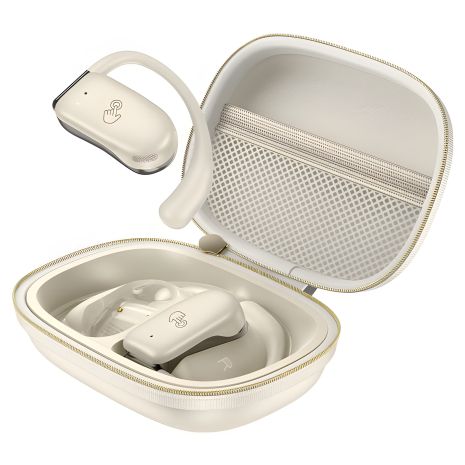 Hoco EA2 Беспроводные TWS наушники milky white открытые |BT5.3, 60/390mAh, 6h|