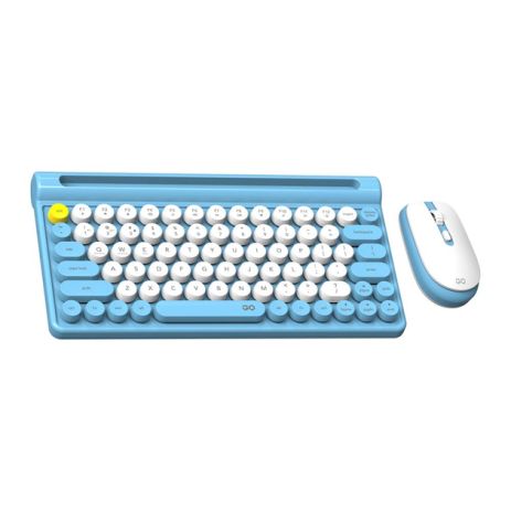 Клавіатура і миша Fantech Go WK897, 2.4G, BT, 800-1600DPI, синього кольору, бездротова
