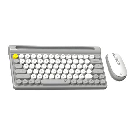 Сіра клавіатура і миша Fantech Go WK897, 2.4G, BT, 800-1600DPI, бездротова