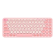 Клавіатура Baseus K01A Wireless Tri-Mode Keyboard |2.4G/BT1+BT2, 2xAAA Battery| pink
