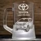 Пивной бокал Toyota Land Cruiser Prado с гравировкой — подарок для автолюбителя