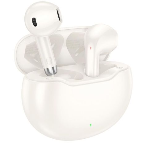 Навушники HOCO June true wireless BT headset EW61 | BT5.3, 40/320mAh, 7h | Milky white Навушники HOCO June true wireless BT headset EW61 | BT5.3, 40/320mAh, 7h | Milky white