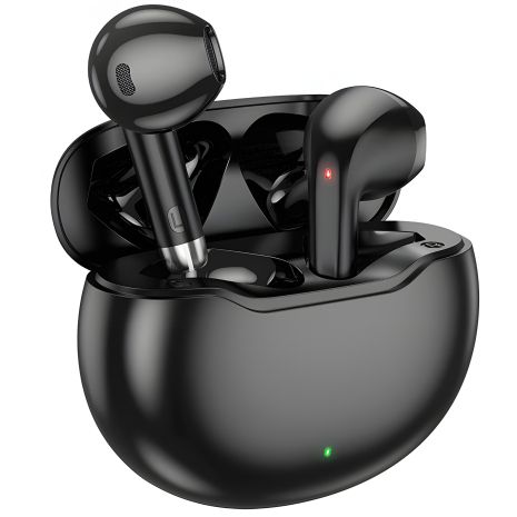 Навушники HOCO June true wireless BT headset EW61 | BT5.3, 40/320mAh, 7h | black Навушники HOCO June true wireless BT headset EW61 | BT5.3, 40/320mAh, 7h | black