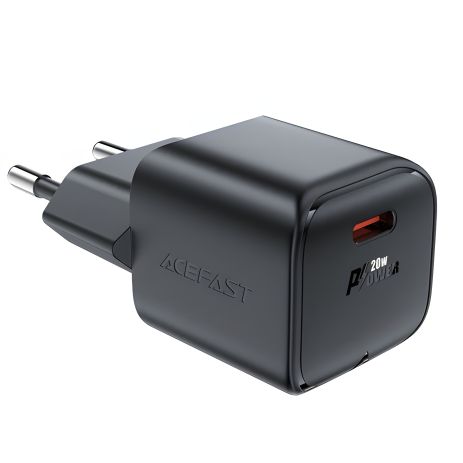 Зарядний пристрій Acefast A73 mini Type-C PD20W GaN чорний Зарядний пристрій Acefast A73 mini Type-C PD20W GaN чорний