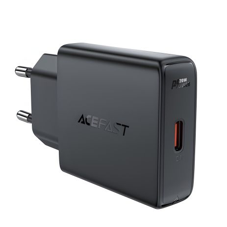 Зарядний пристрій Acefast A65 Type-C PD 20W GaN чорний Зарядний пристрій Acefast A65 Type-C PD 20W GaN чорний