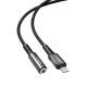 Кабель Acefast C1-05 Lightning to 3.5mm 0.18m black Кабель Acefast C1-05 Lightning to 3.5mm 0.18m black