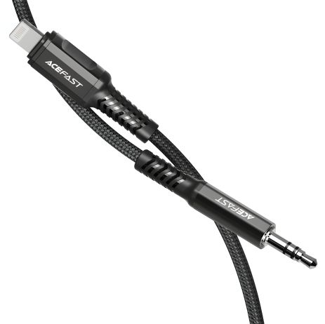 Кабель Acefast C1-06 Lightning to 3.5mm 1.2m black Кабель Acefast C1-06 Lightning to 3.5mm 1.2m black