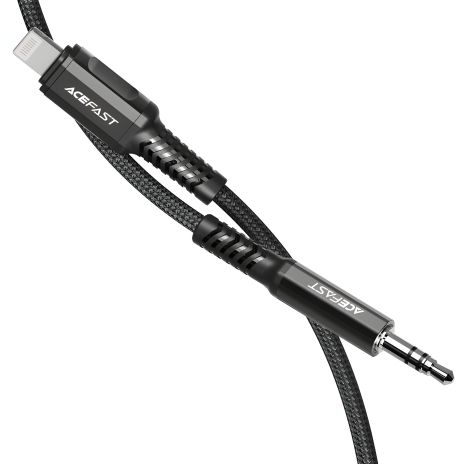 Кабель Acefast C1-06 Lightning to 3.5mm 1.2m black Кабель Acefast C1-06 Lightning to 3.5mm 1.2m black